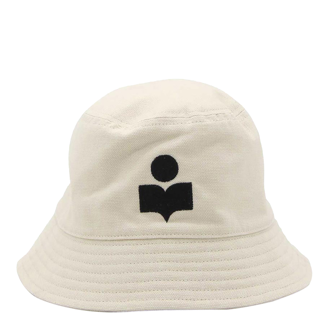 Isabel Marant Women's Cream & Black  Cotton Haley Bucket Hat in Size 57cm, BrandAlley