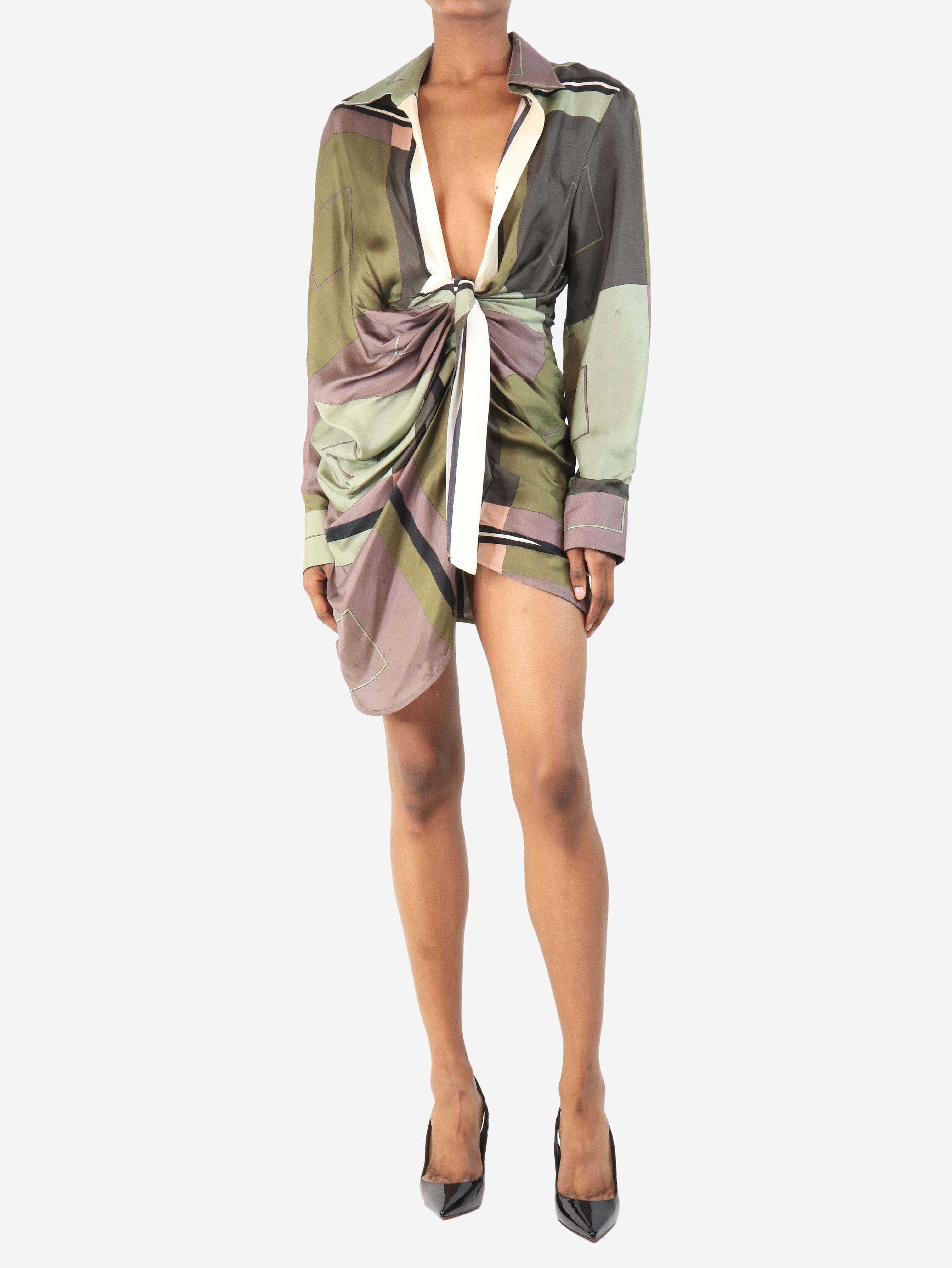 Knot front mini dress - Size 6 - Pre-Loved Jacquemus - Modalova