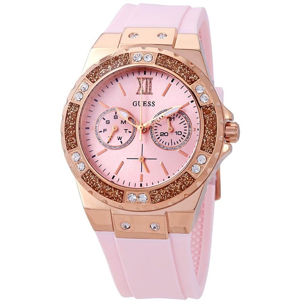 Guess Women's   Pink W1053l3 Limelight Crystal Dial Watch , BrandAlley