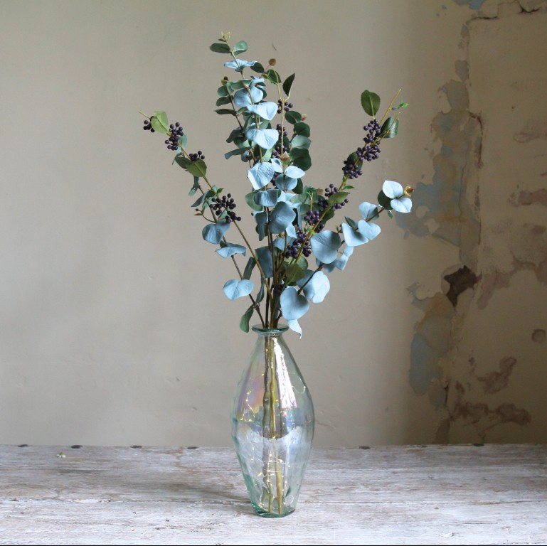 Peony   Eucalyptus and Berries in a a Tall Lustre Bottle Vase with rice lights. in Size 49, BrandAlley