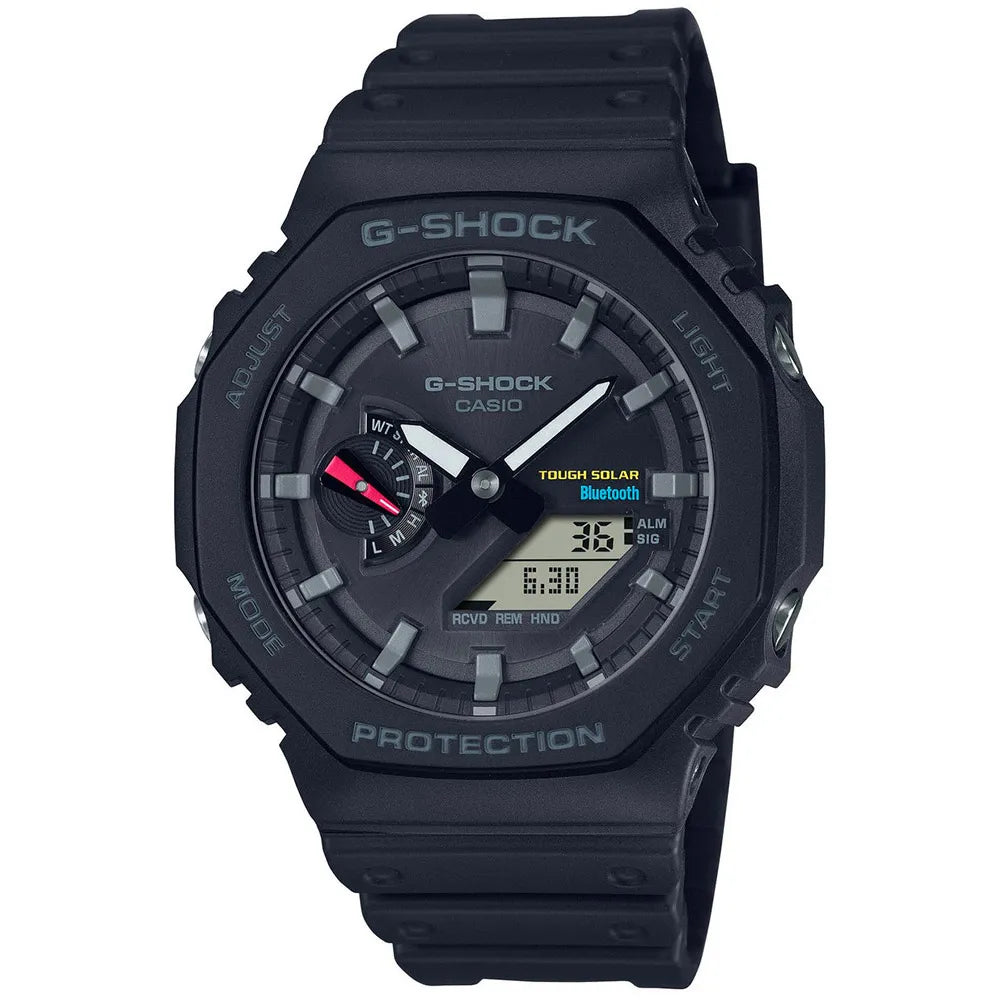 Casio Men's  G-Shock Bluetooth Solar 2100 Series Black Smartwatch GA-B2100-1AER , BrandAlley