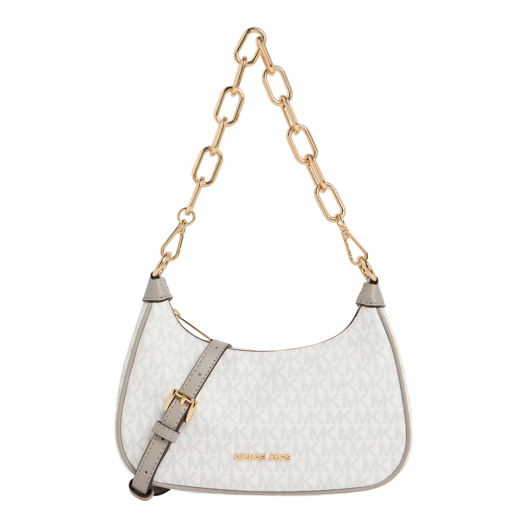 Michael Kors Cora Mini White Shoulder Bag