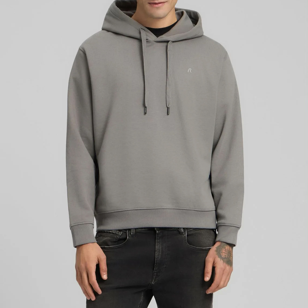 Replay Men's  Grey Cotton Blend Hoodie in Size XXL, BrandAlley