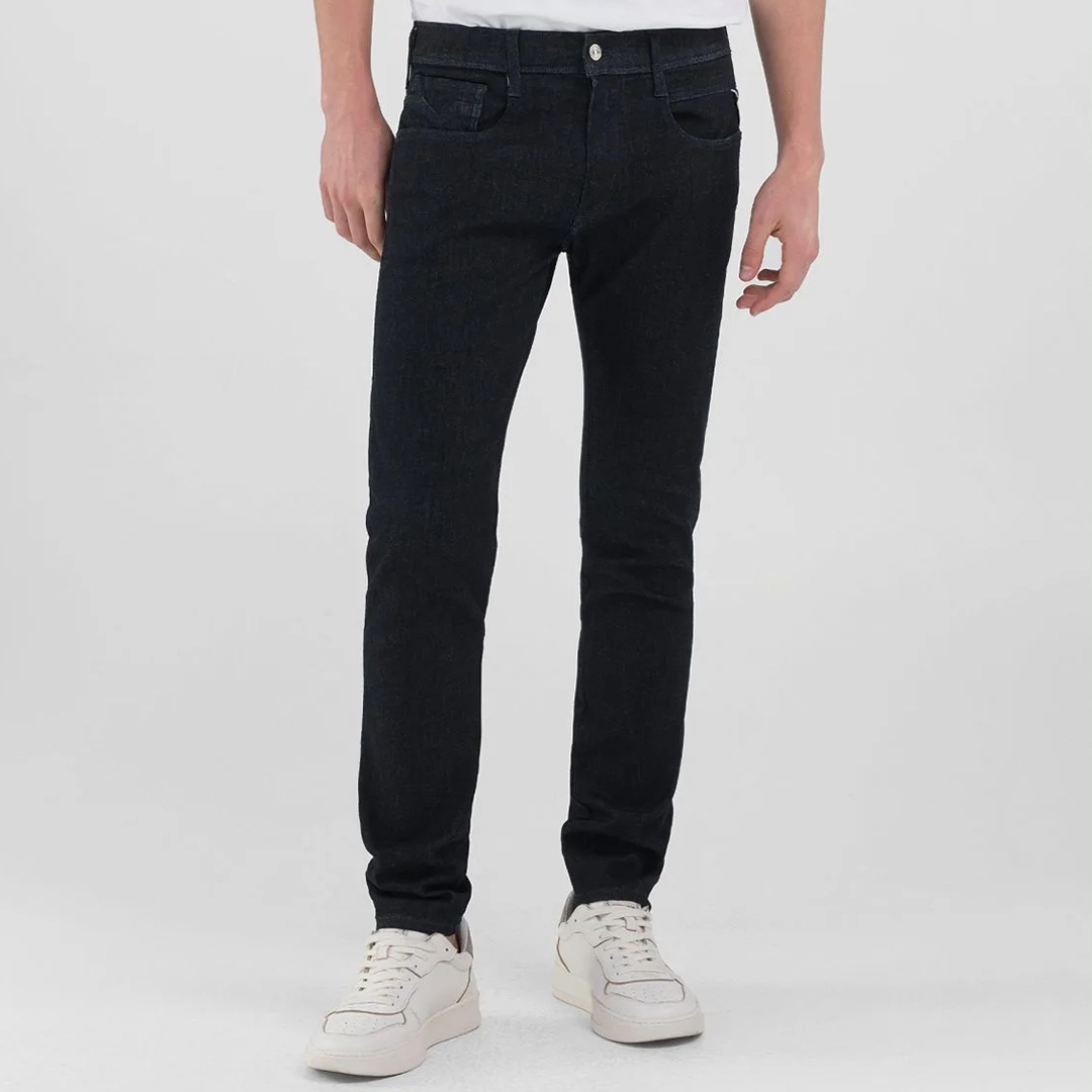 Replay Men's   Blue Dark Anbass Slim Hyperflex Jeans in Size 36 32, BrandAlley