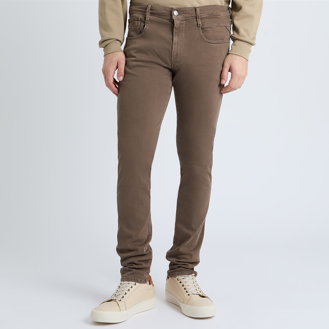 Replay Men's  Brown Anbass Hyperflex Xlite Jeans in Size 34 32, BrandAlley