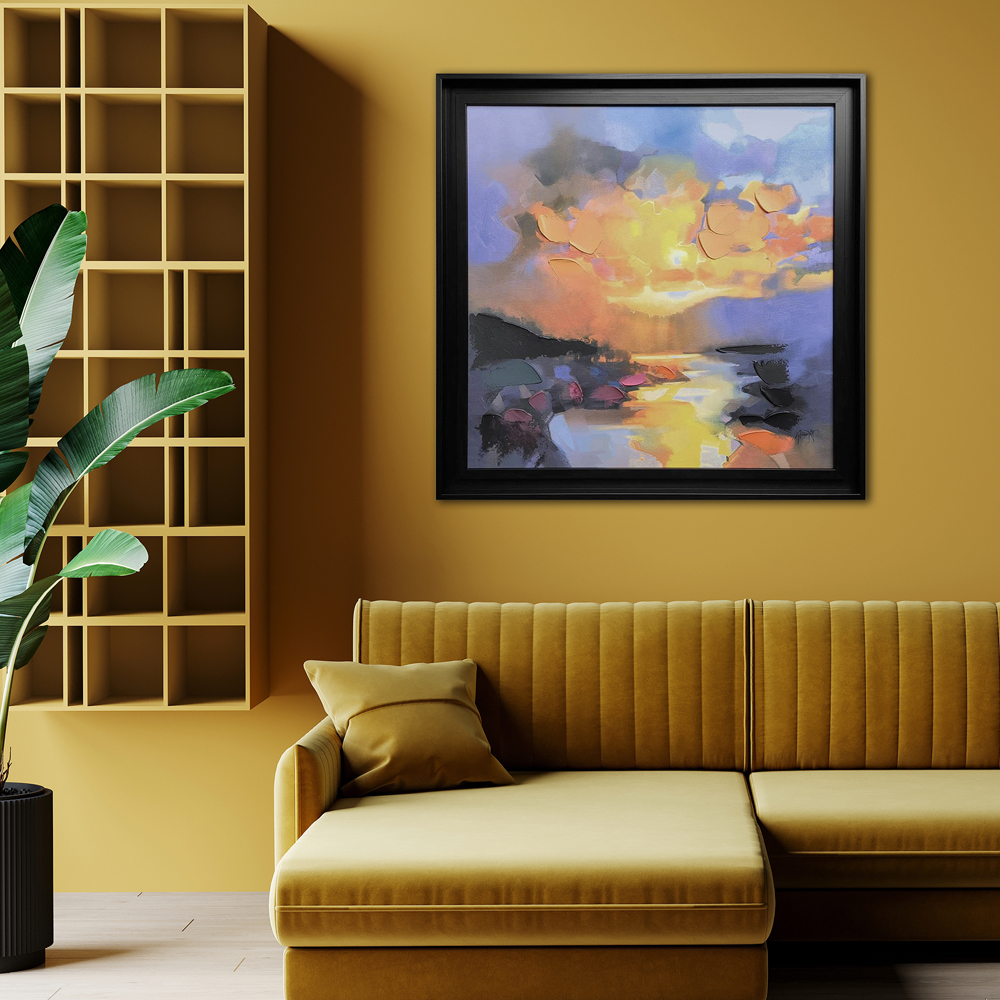 The Art Group   Scott Naismith 'Pentland Awe' 68x68cm Framed Textured Canvas , BrandAlley