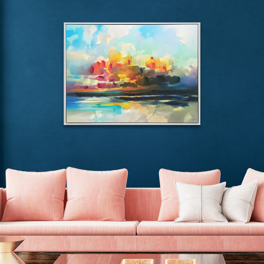The Art Group     Scott Naismith 'Cloud Flow' 62X82cm Framed Textured Canvas , BrandAlley