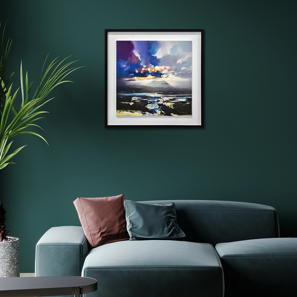 The Art Group     Scott Naismith 'West Coast Blues Iii' 60X60cm Framed Wood Plaque , BrandAlley