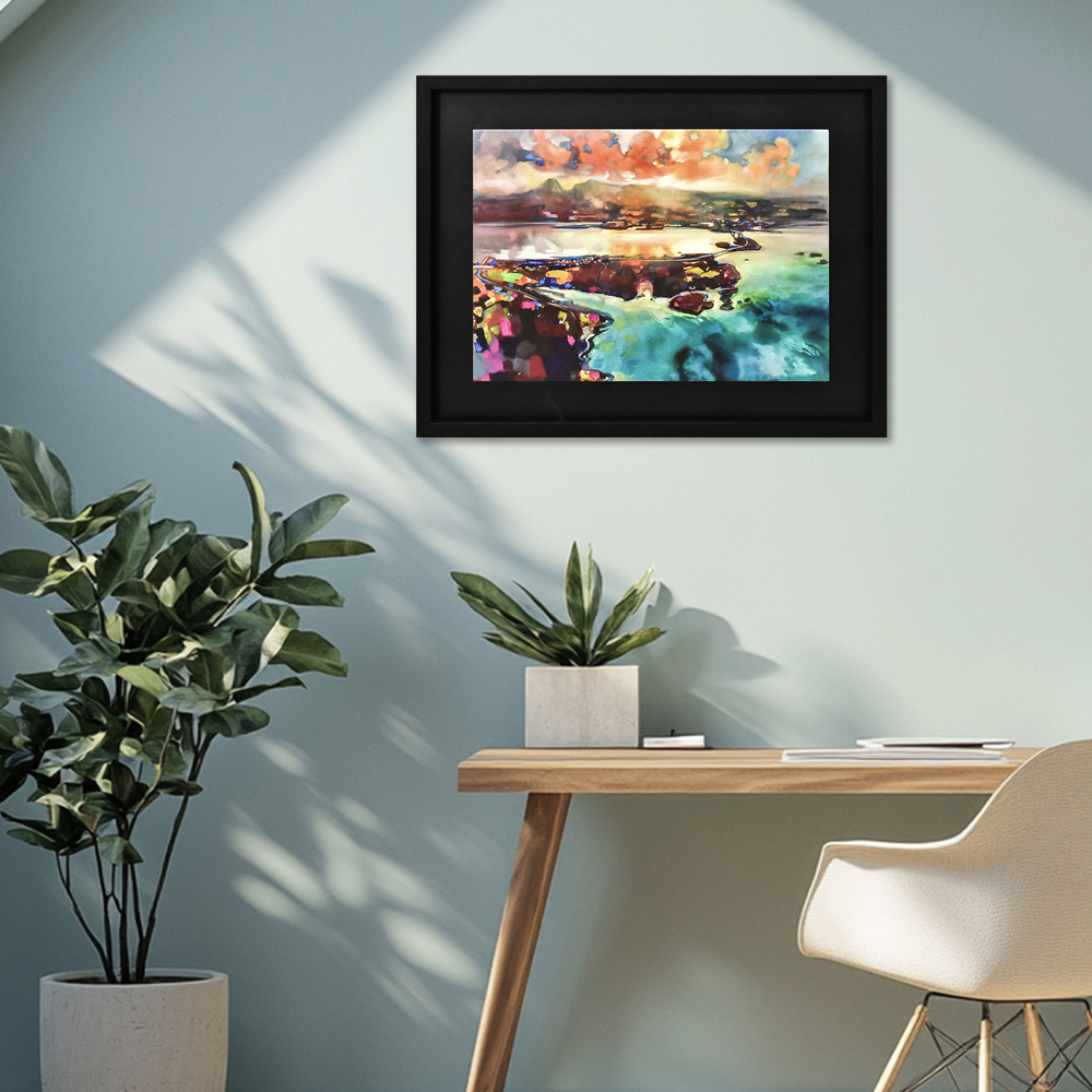 The Art Group     Scott Naismith 'Skye Bridge' 40X50cm Framed Wood Plaque , BrandAlley