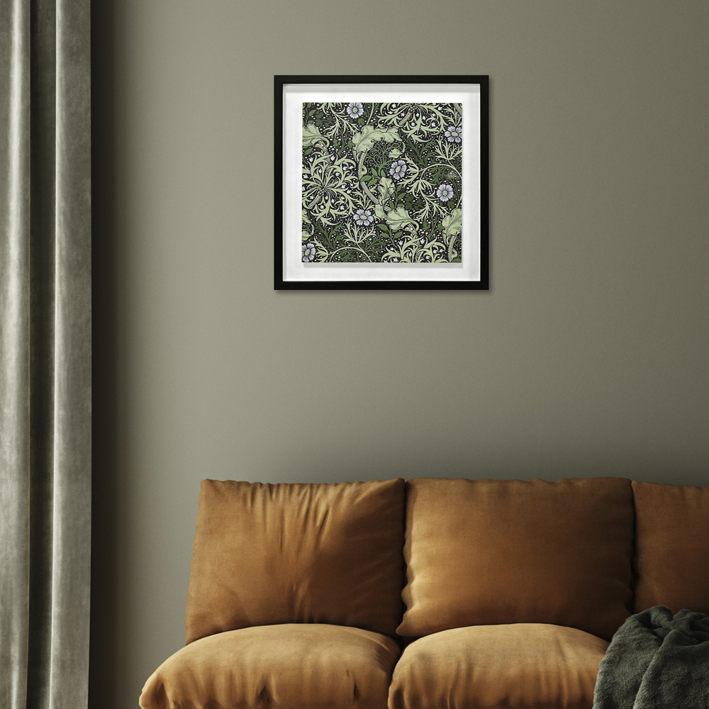The Art Group     William Morris 'Seaweed' 40X40cm Framed Wood Plaque , BrandAlley