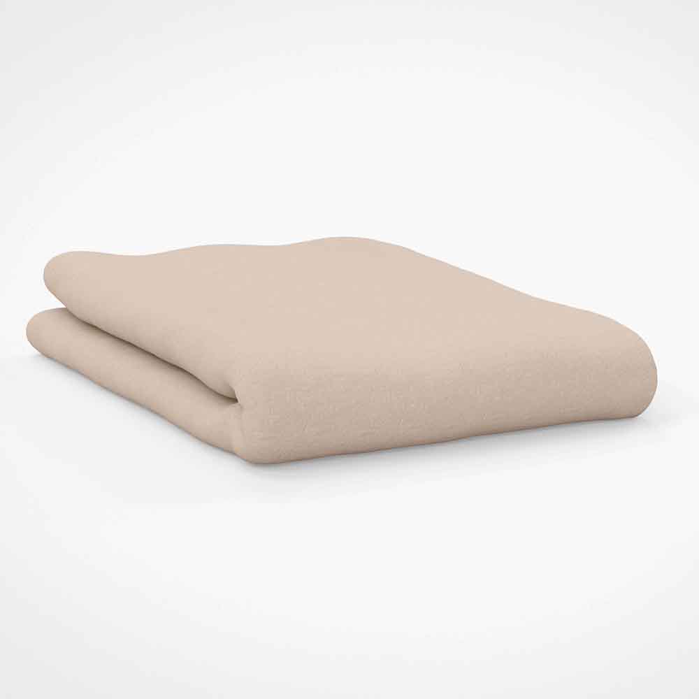 Belledorm    Cream 100% Brushed Cotton King/Superking Flat Sheet in Size Kingsize, BrandAlley