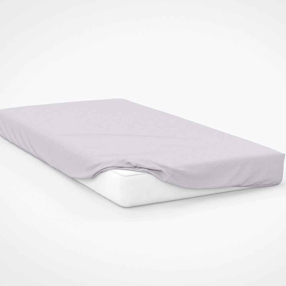 Belledorm    Grey 100% Brushed Cotton Double Fitted Sheet 12" Depth in Size Double, BrandAlley