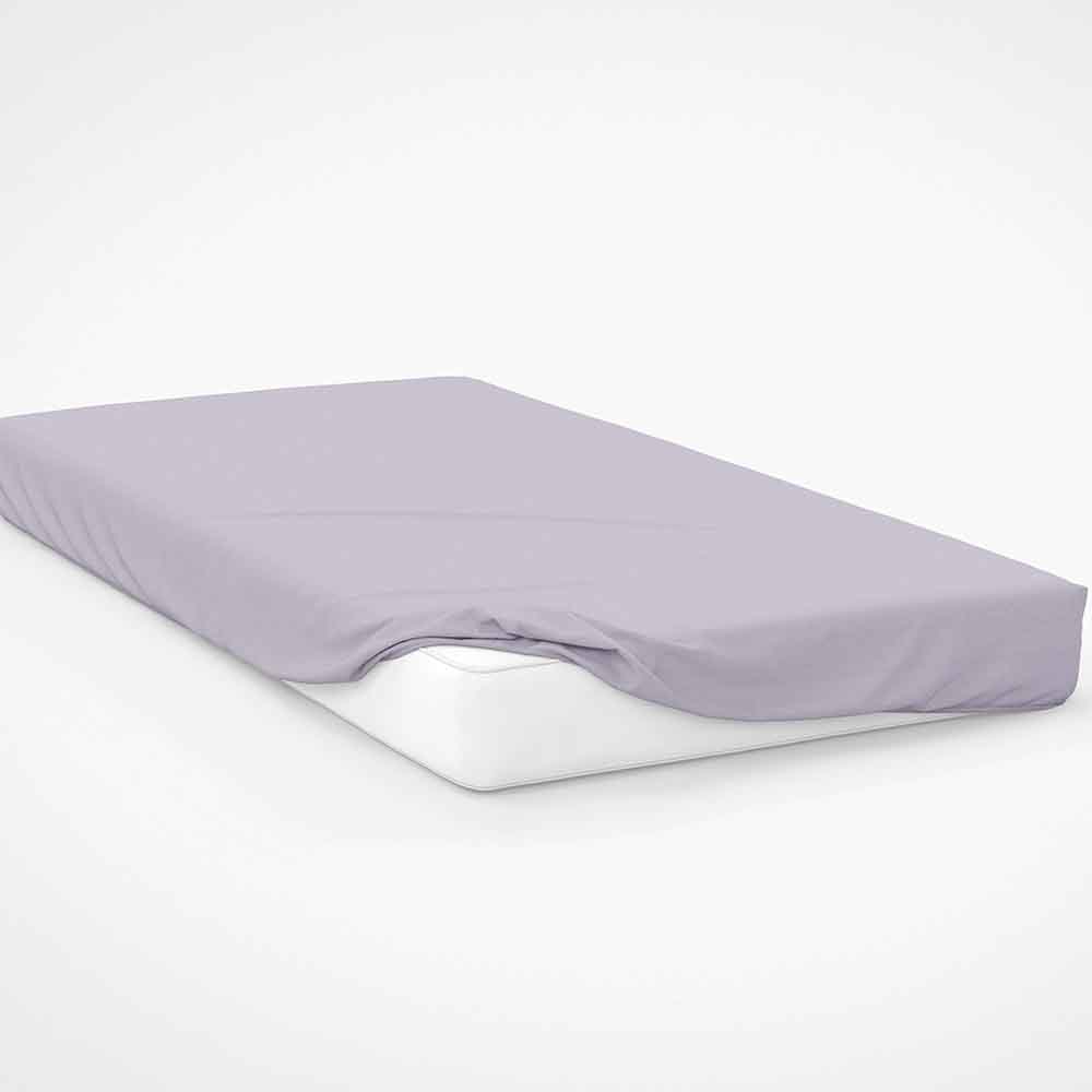 Belledorm   100% Brushed Cotton 4Ft Fitted Sheet 15"" Depth Heather in Size Small Double, BrandAlley