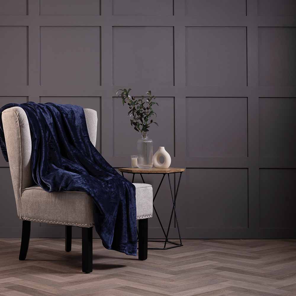 Belledorm    Navy Heat Holder Blanket 180X200cm, BrandAlley