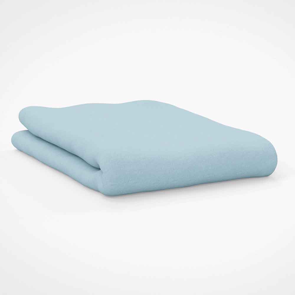 Belledorm   100% Brushed Cotton King/Superking  Flat Sheet Blue in Size Kingsize, BrandAlley