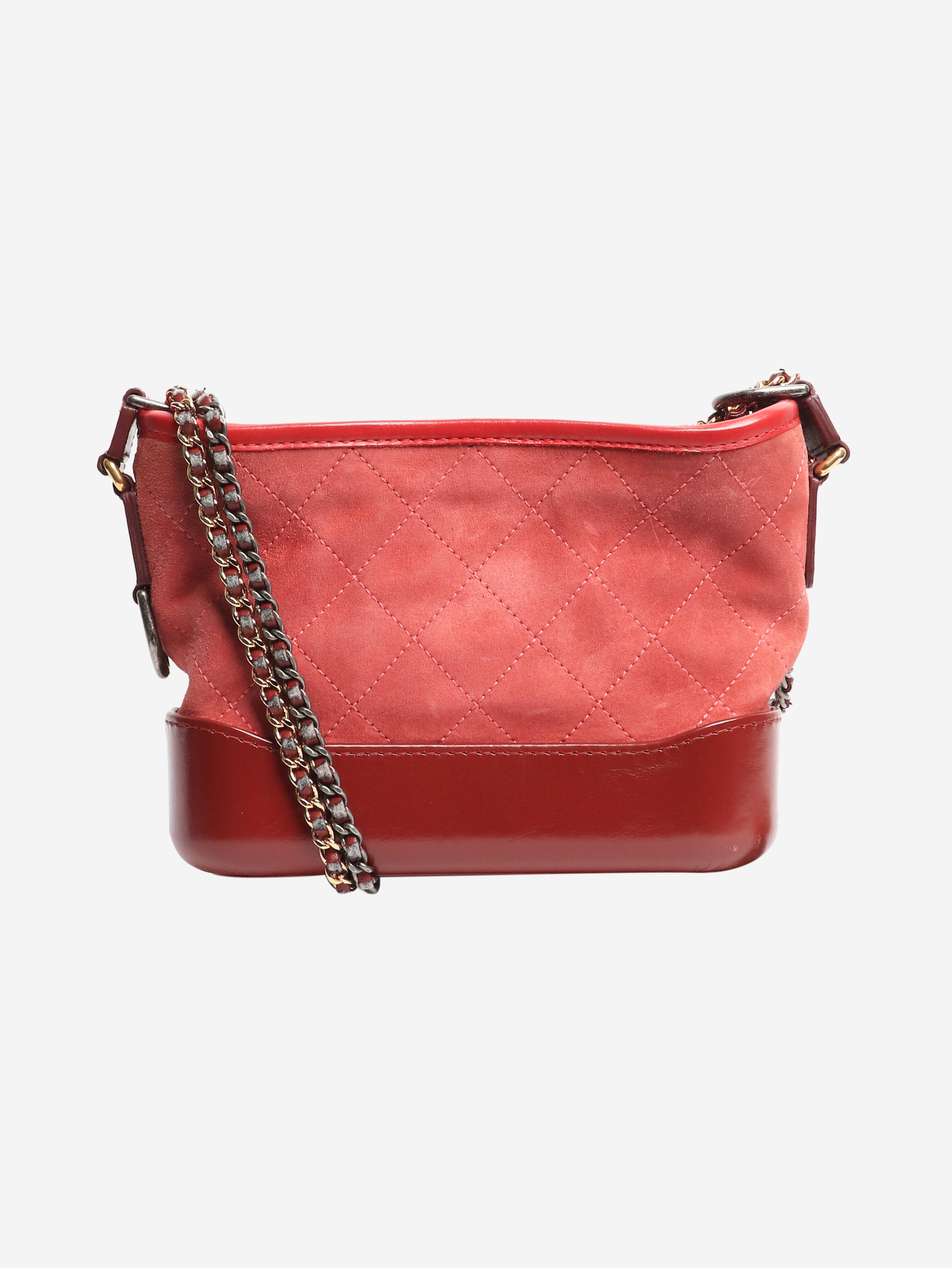 Pre-Loved Chanel Red 2017 Gabrielle suede and leather crossbody bag – Size Standard Pre-Loved Chanel Red 2017 Gabrielle suede and leather crossbody bag – Size Standard