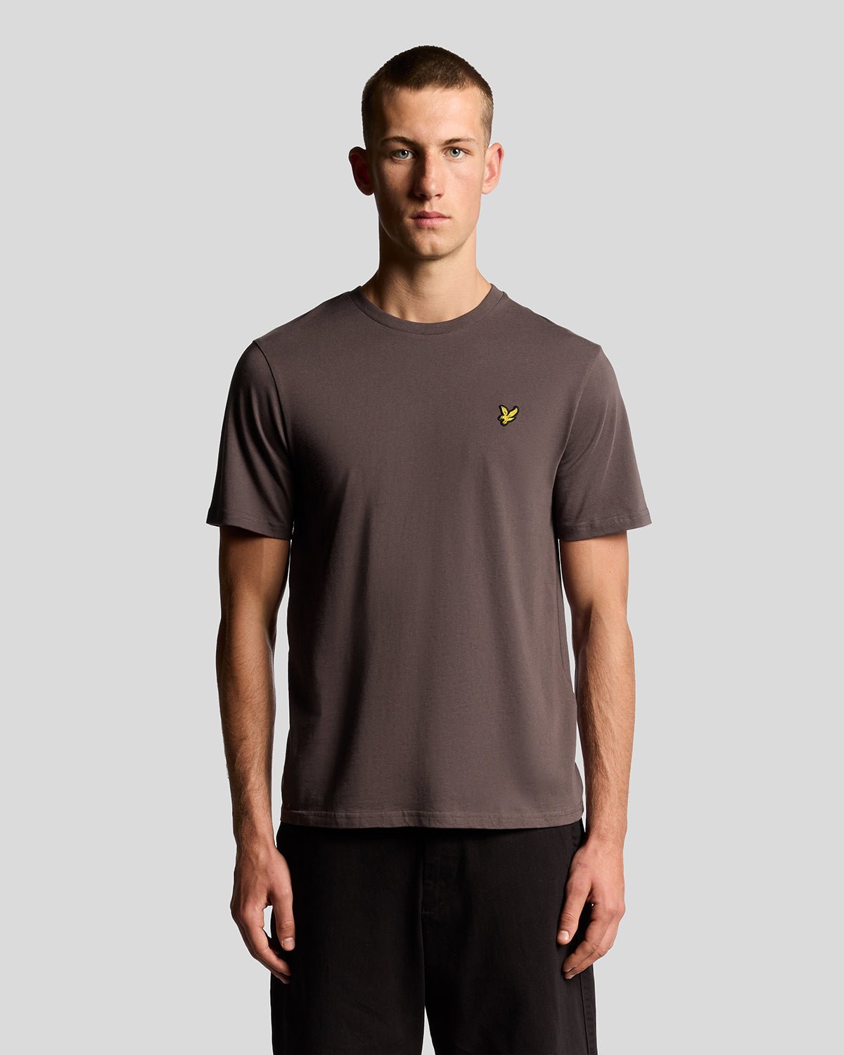 Lyle & Scott Men's   Brown Cotton Crew Neck T-Shirt in Size XS, BrandAlley