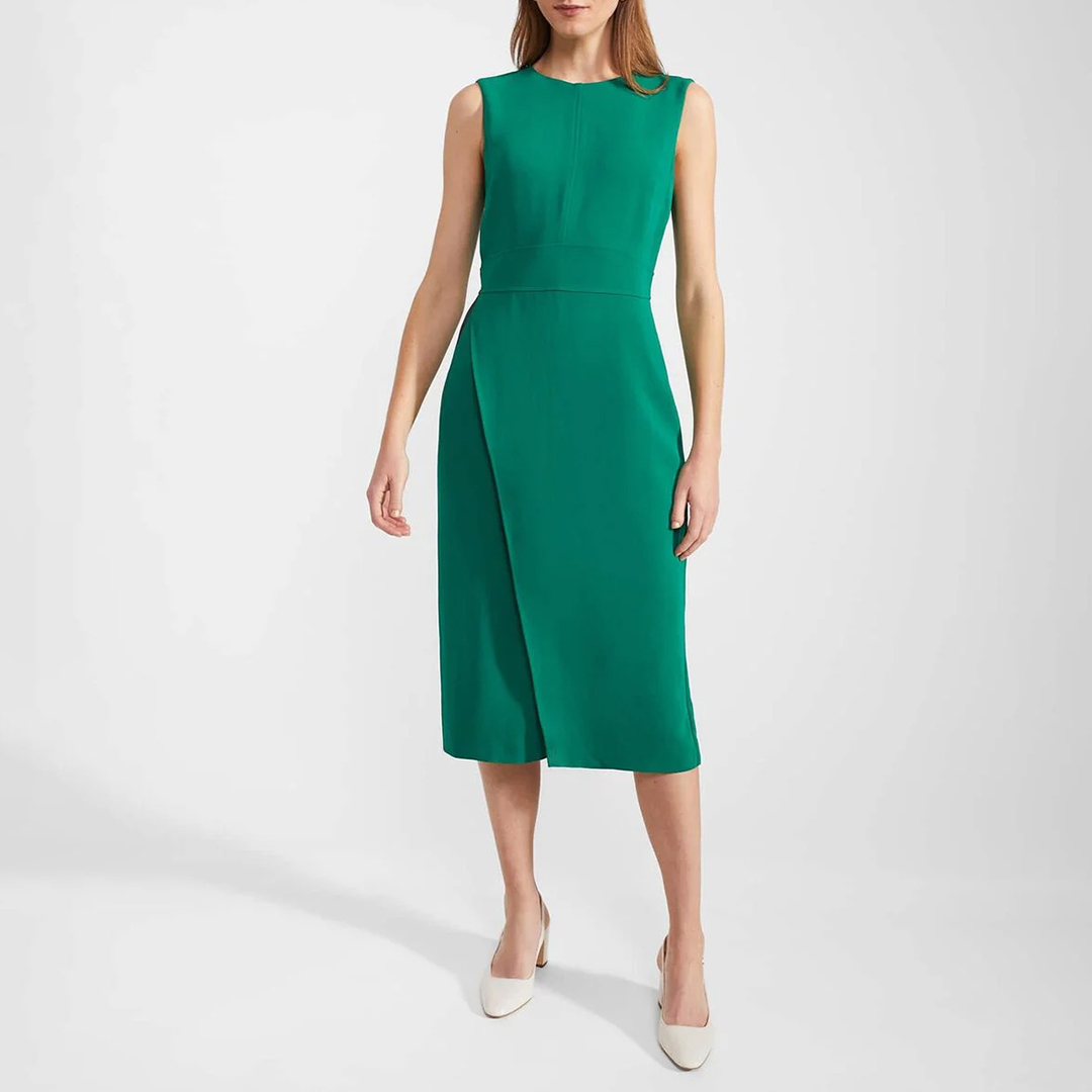 Hobbs London Women's  Green Maura Dress in Size 8, BrandAlley