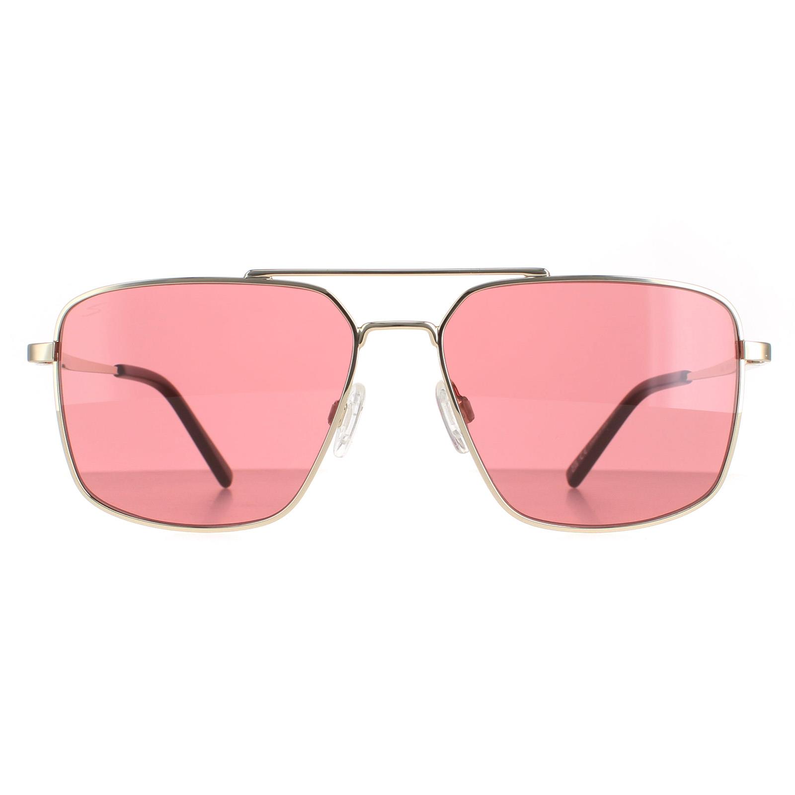 Serengeti Men's  Sunglasses Aitkin SS554005 Shiny Light Gold Saturn Sedona , BrandAlley