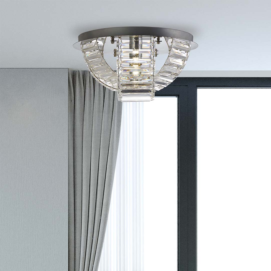 Searchlight   3 Band Venetian Flush Acrylic Insert , BrandAlley