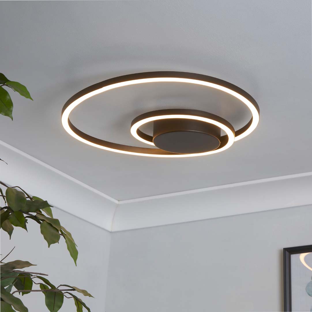 Searchlight   LED Black Ceiling Fitting , BrandAlley