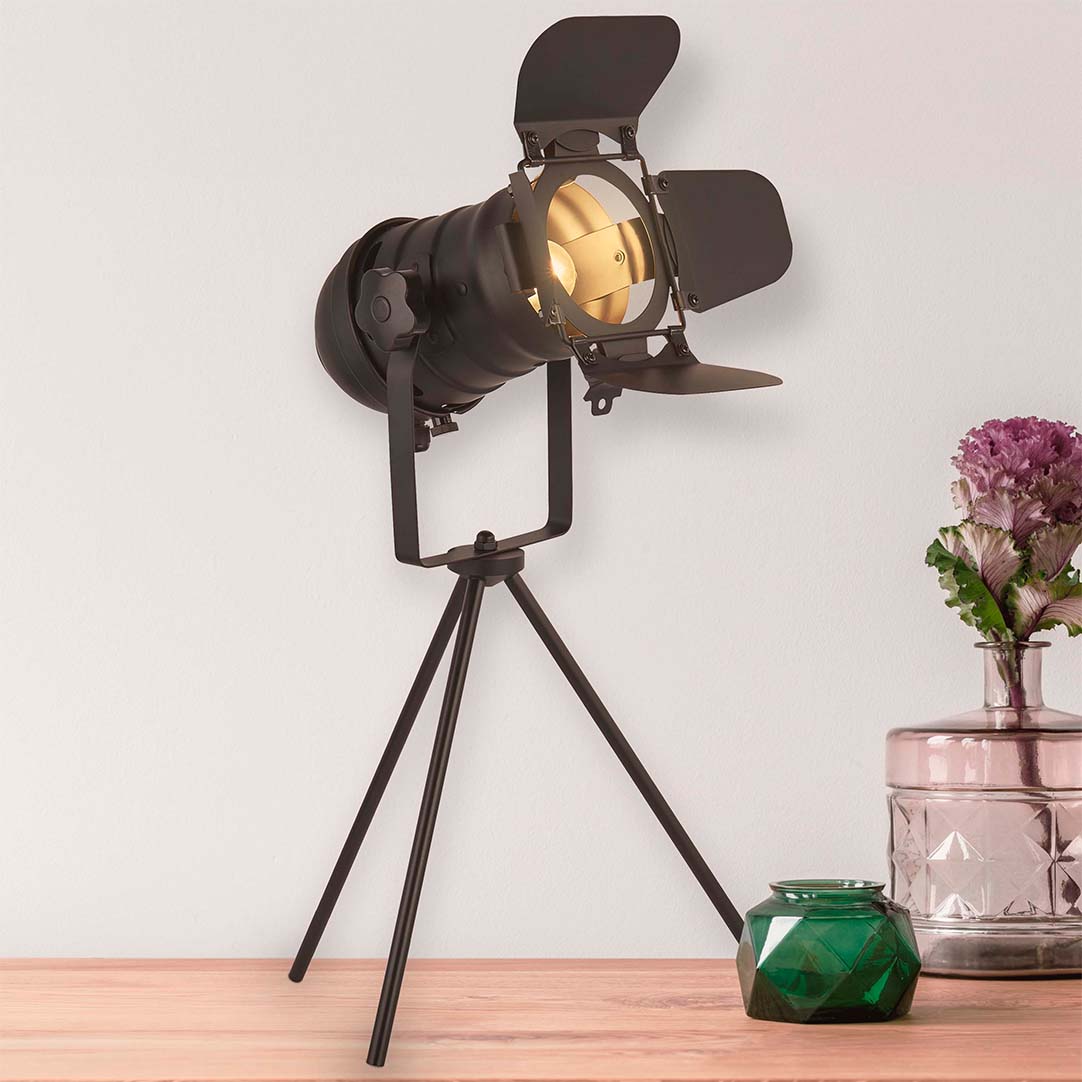 Searchlight   Black Spotlight Table Lamp , BrandAlley
