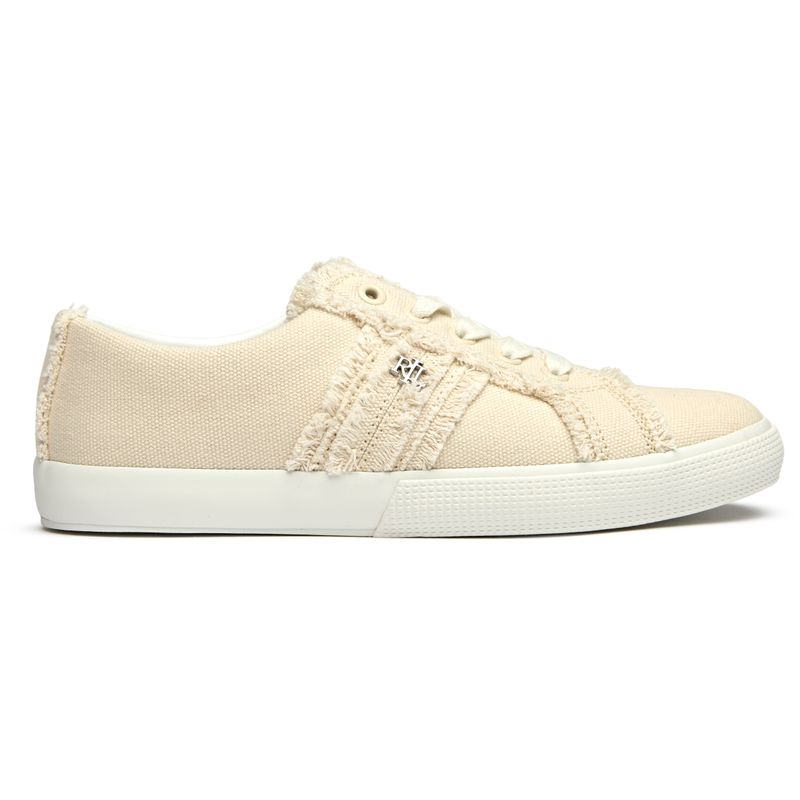 Lauren by Ralph Lauren Women's  Janson Fray Trainers in Size 3, BrandAlley