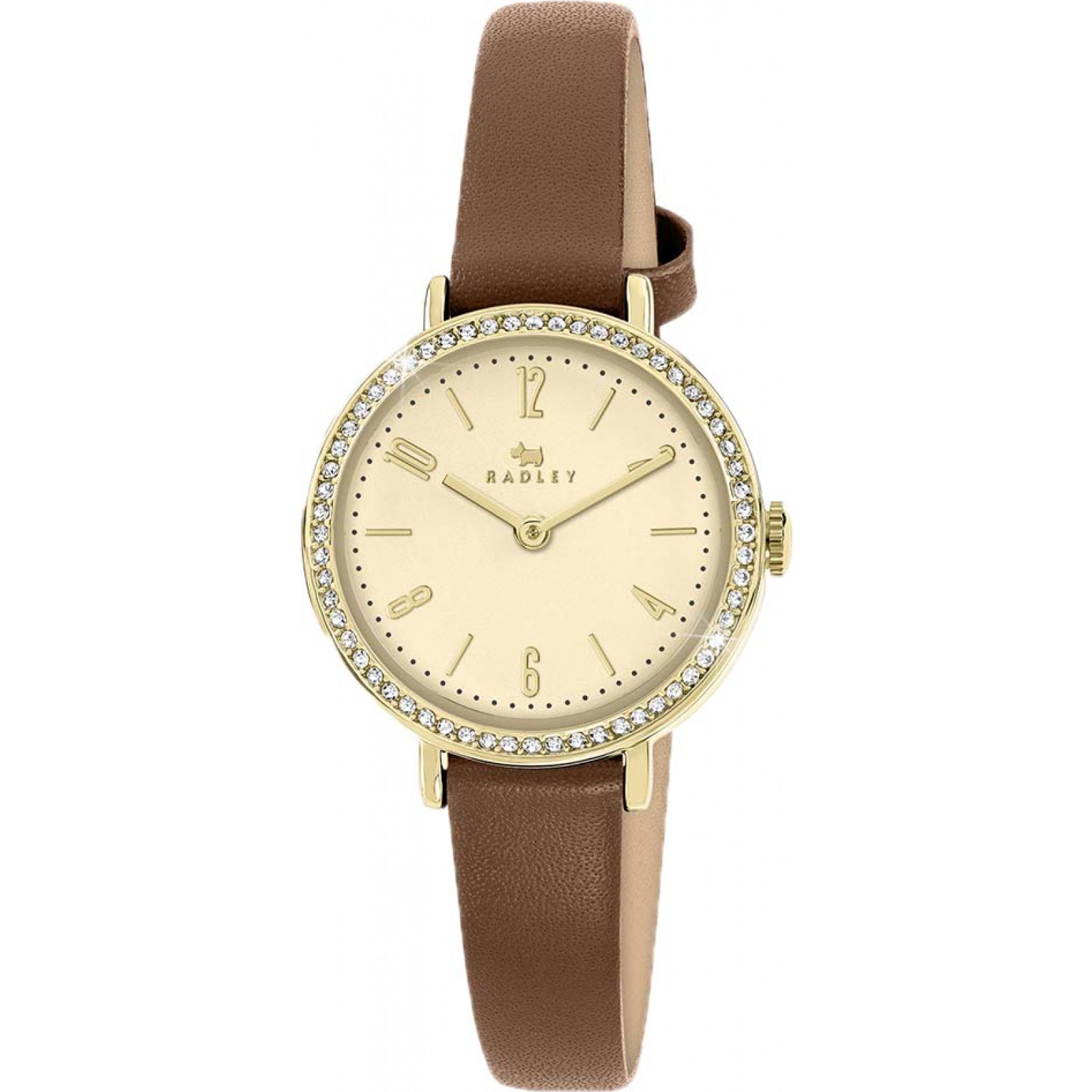 Radley Women's   Brown Windsor Lane Leather Strap Watch in Size 21, BrandAlley