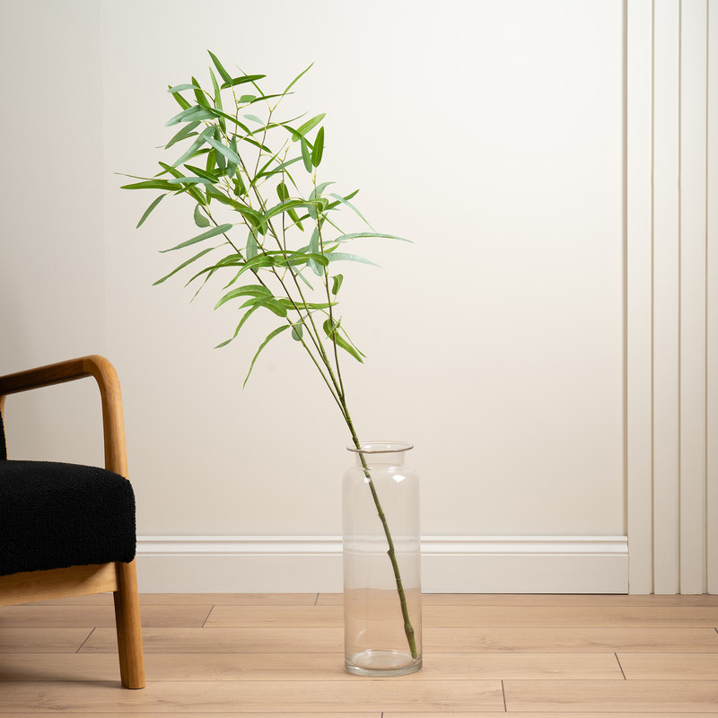 Scottish Everlastings    Green 115Cm Real Touch Oversized Eucalyptus Branch , BrandAlley