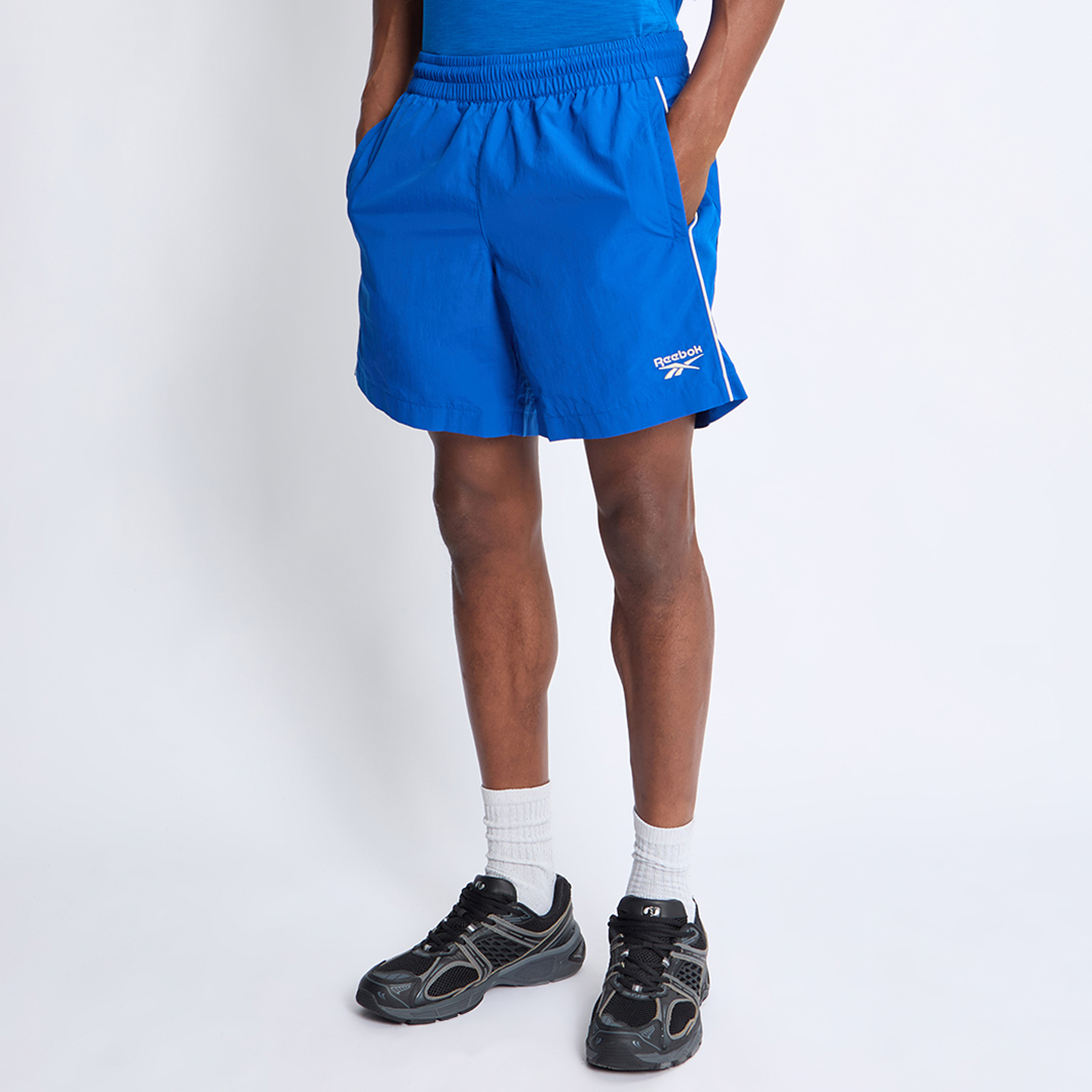 Reebok Men's   Blue Vector Woven Workout Shorts in Size S, BrandAlley