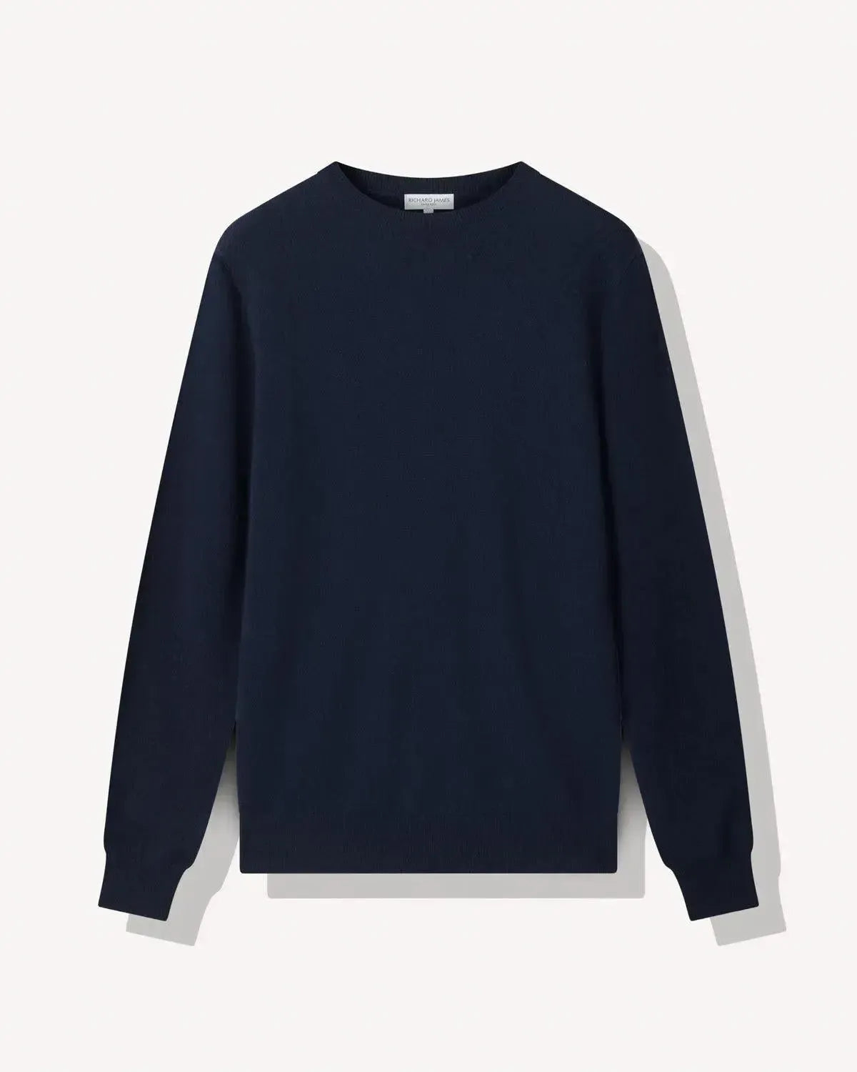 RICHARD JAMES Cashmere-Mix Crew Neck Sweater Navy