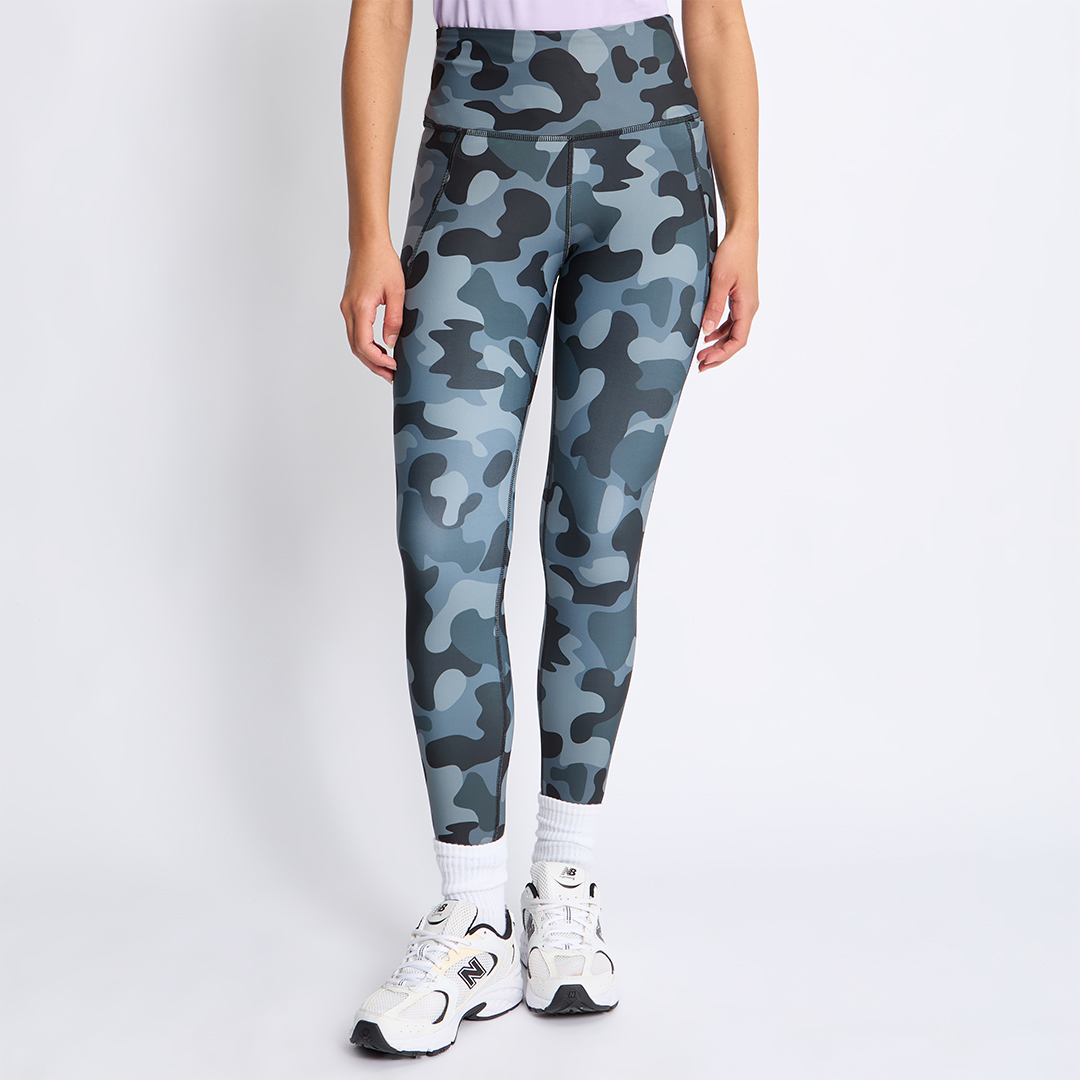 Reebok Women's   Blue Lux Bold Camo Leggings in Size XS, BrandAlley