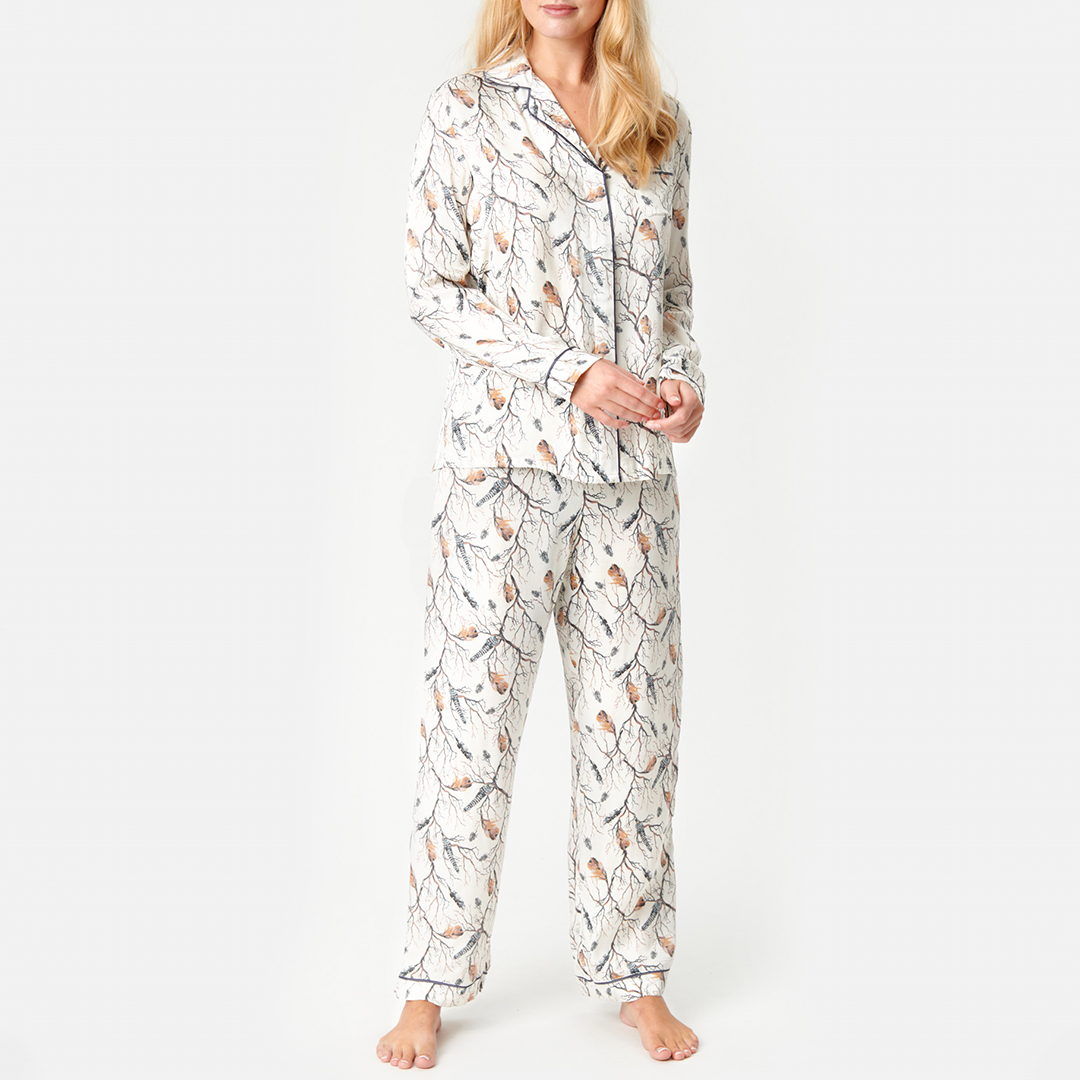 CCDK Women's   White Janet Pyjama Pants in Size XL, BrandAlley