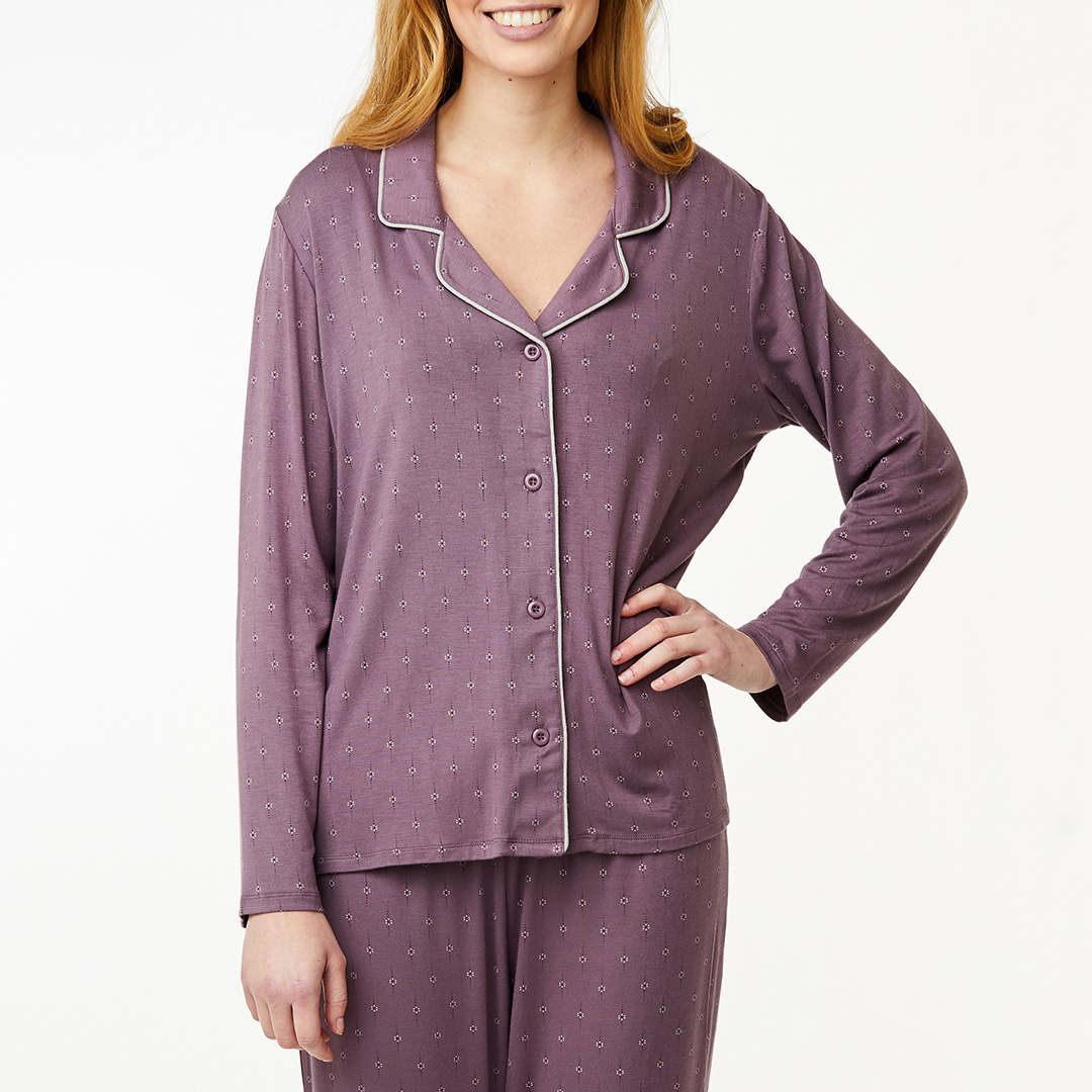 CCDK Women's   Grey Joy Pyjama Shirt in Size XS, BrandAlley
