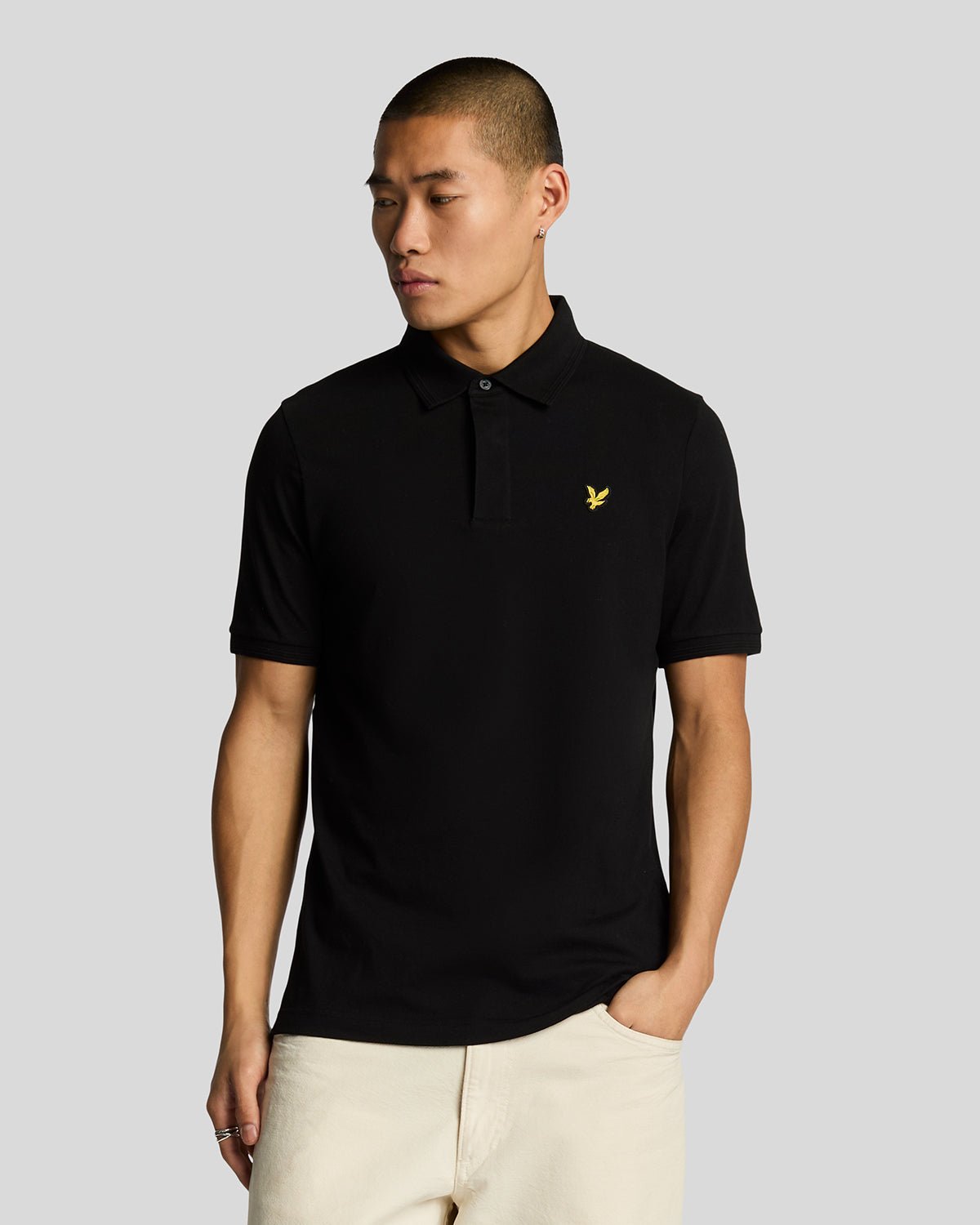 Lyle & Scott Men's  Ottoman Tipped Polo Shirt in Size XS, BrandAlley