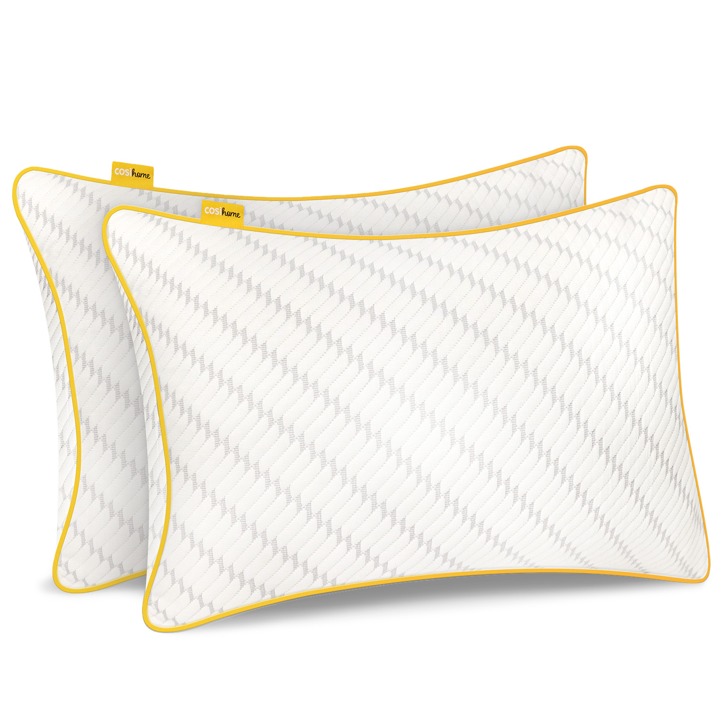 Cosi Home   Luxury Memory Foam Pillow with Adjustable Filling - 2 Pack in Size 2, BrandAlley