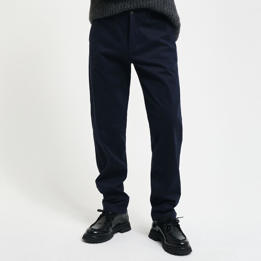 Gant Navy Regular Comfort Chinos - Size 30 34