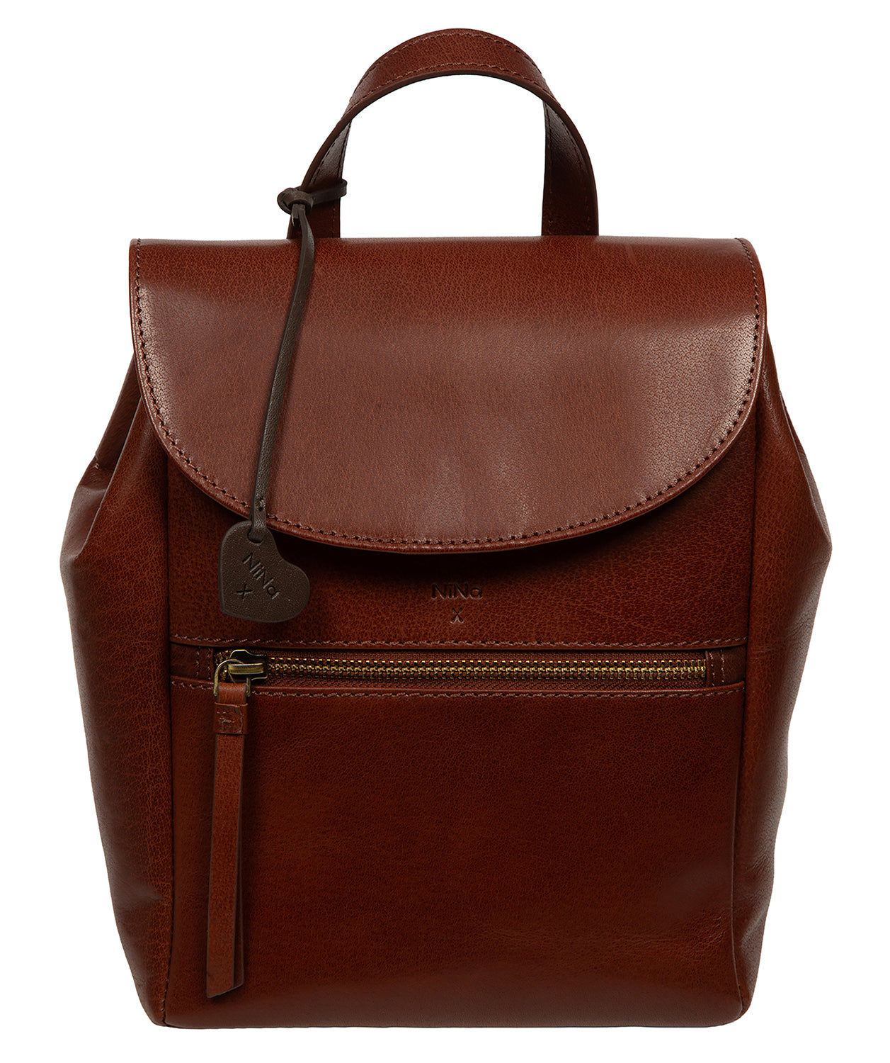 NiNa Amora Women's   Brown 'Fabiana' Conker Leather Backpack , BrandAlley