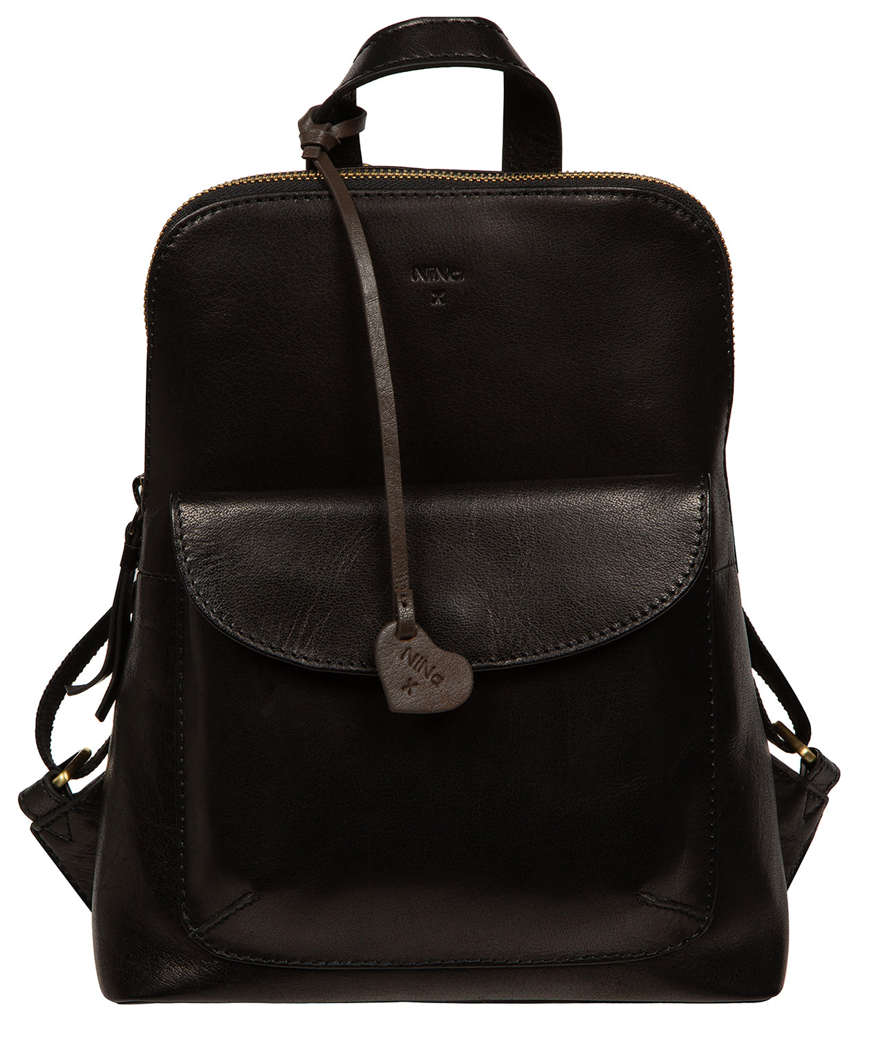 NiNa Amora Women's  'Letizia' Black Leather Backpack , BrandAlley