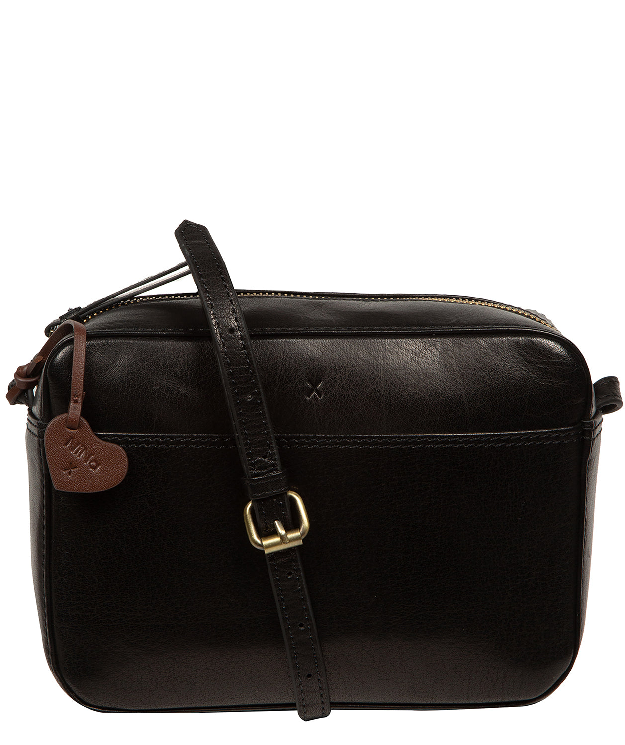 NiNa Amora Women's  'Livia' Black Leather Cross Body Bag , BrandAlley