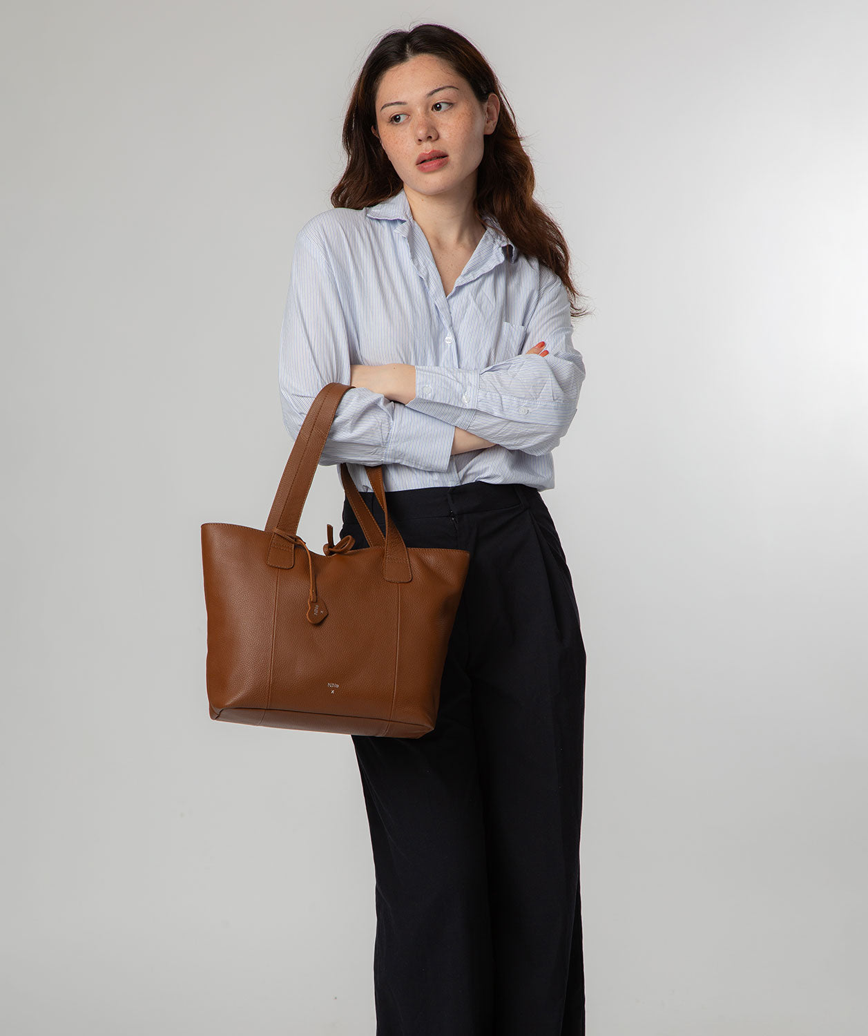 NiNa Amora Women's   Brown 'Carolina' Tan Leather Tote Bag , BrandAlley