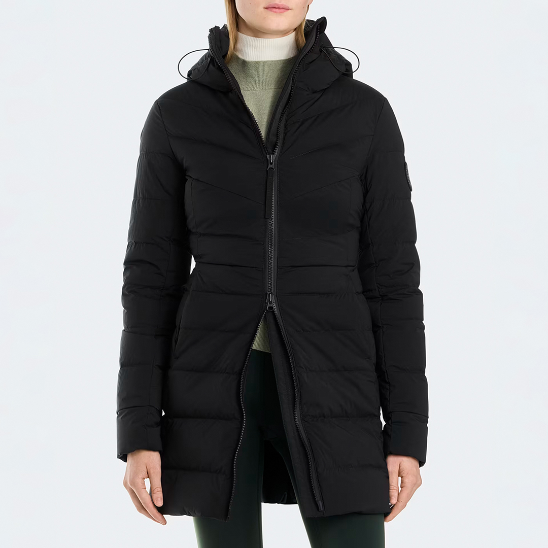 Canada Goose Women's  Black Clair Coat Black Label in Size XS, BrandAlley