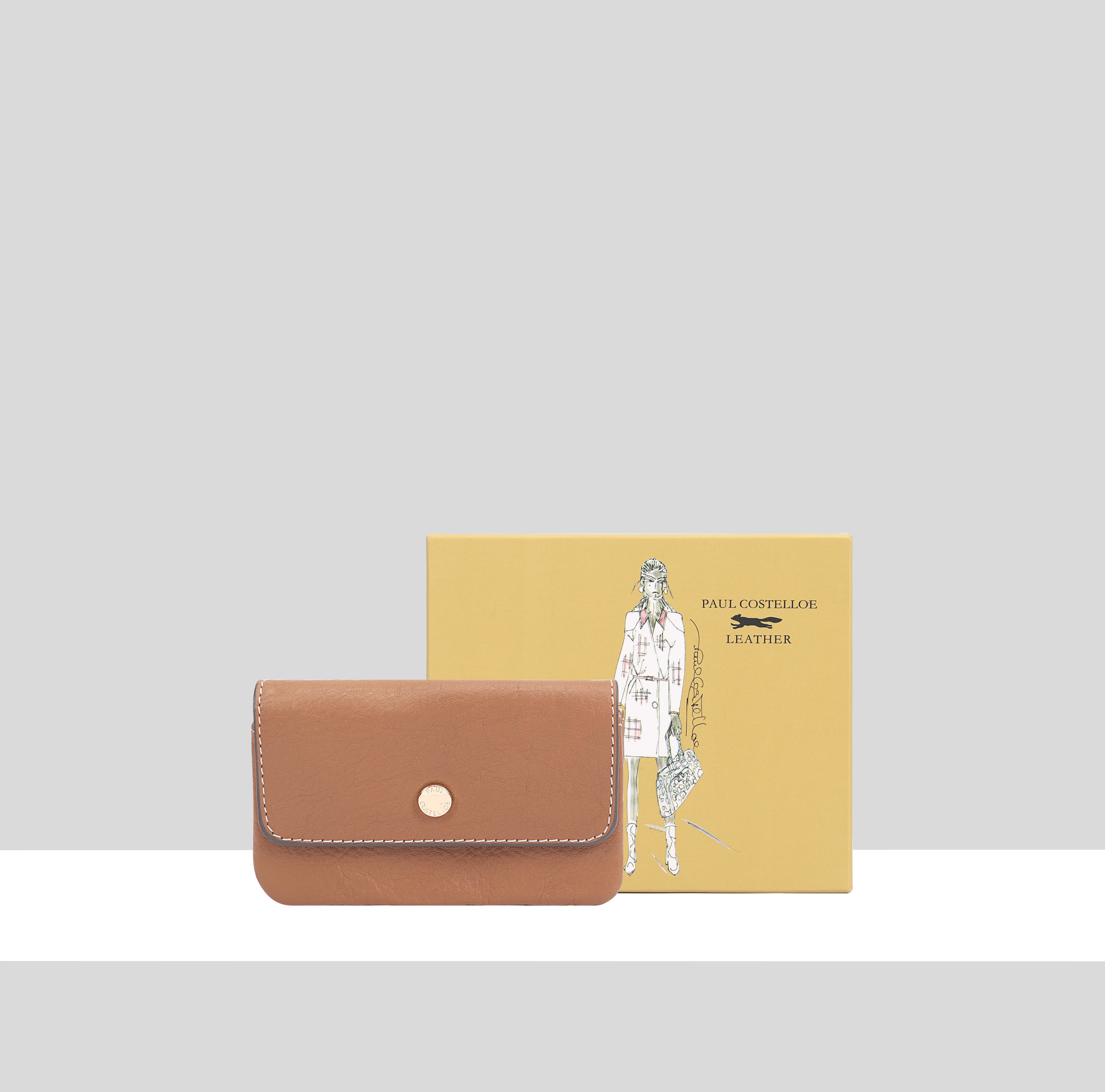 Paul Costelloe Women's   Brown Isla Leather Purse , BrandAlley