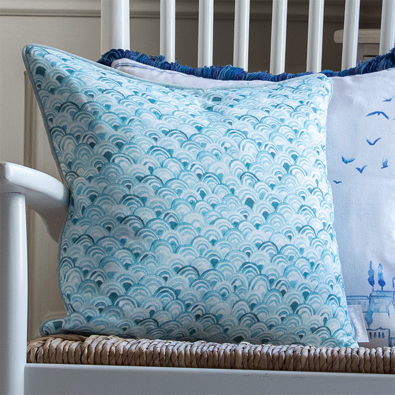 Voyage   Melia 50x30cm Feather Filled Cushion Glacier, BrandAlley