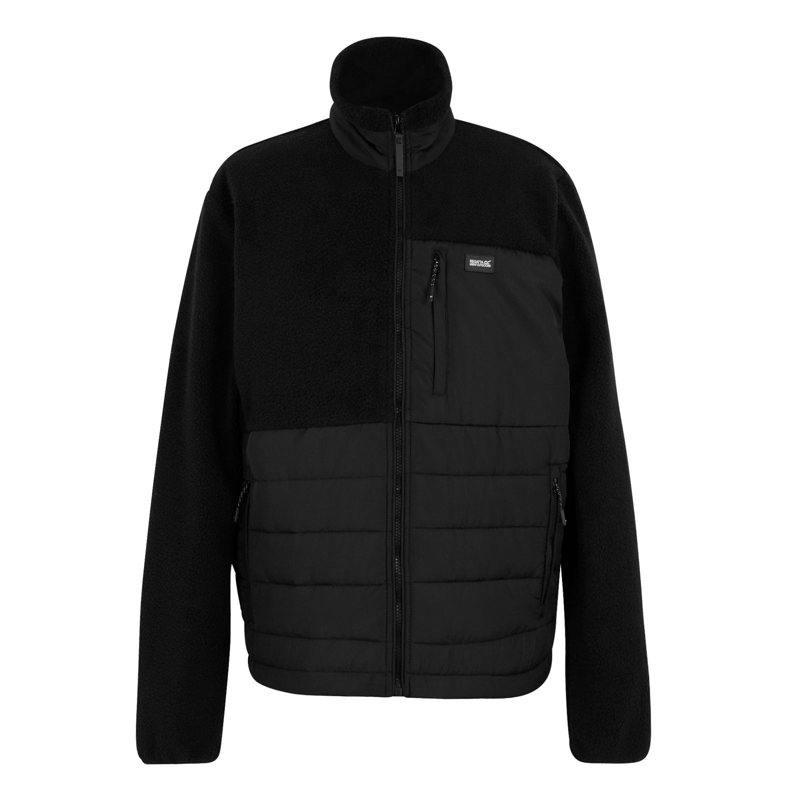 Regatta Men's  Hybrid Jacket Frankie Polyester Black in Size S, BrandAlley