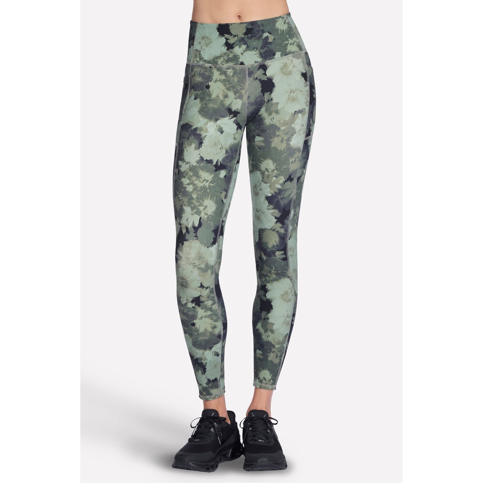 Skechers Women's  Green GO FLEX Rib Inbloom Legging in Size XL, BrandAlley