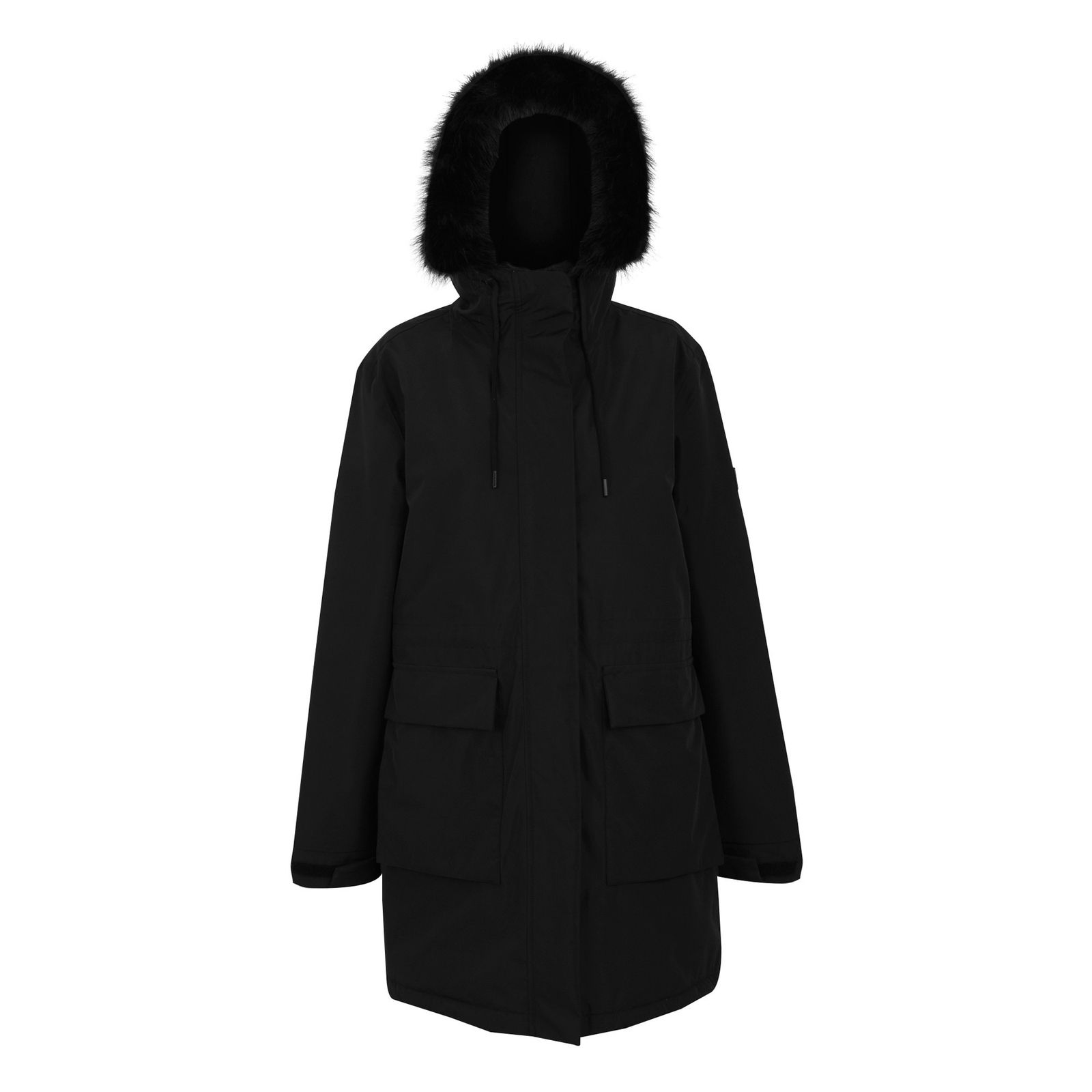 Regatta Women's   Black Waterproof Jacket Sabinka Polyester in Size 16, BrandAlley
