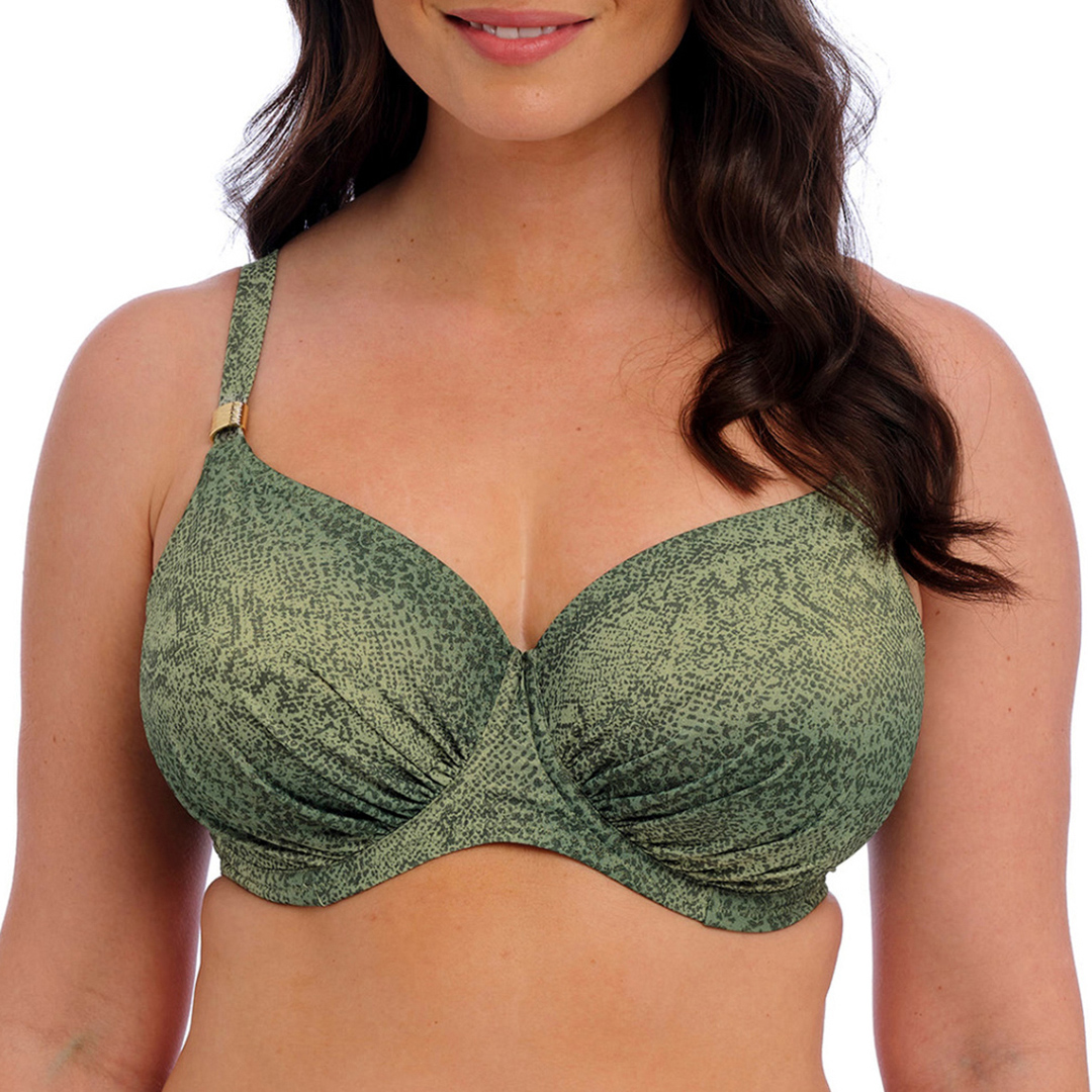 Fantasie Women's  Maya Bay Underwire Gathered Full Cup Bikini Top in Size 34D, BrandAlley