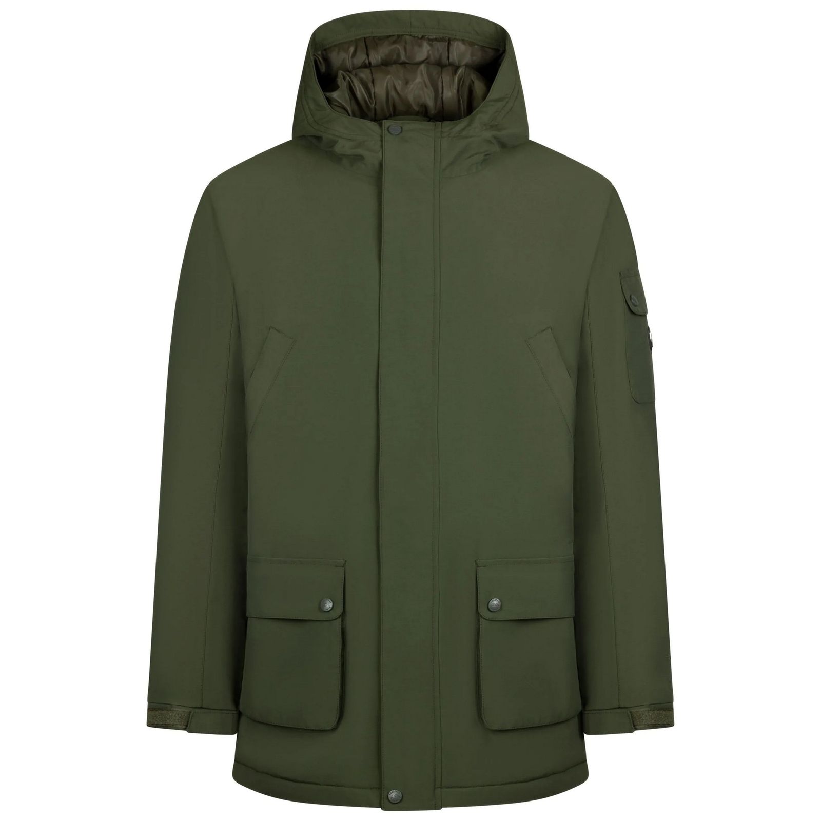 Trespass Men's   Green  Stewart Waterproof Jacket Dark Vine in Size S, BrandAlley