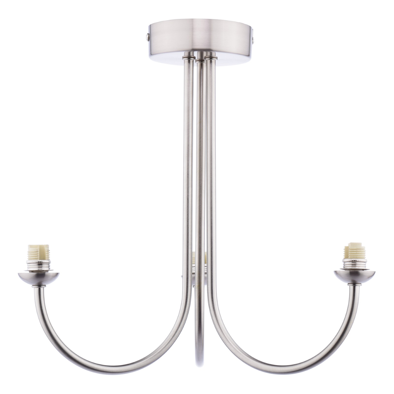 The Lighting Studio   Jared 3 Light Semi-Flush Satin Nickel Fitting Only in Size 3, BrandAlley